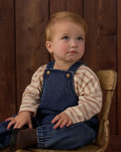 Load image into Gallery viewer, Rylee + Cru Cargo Baby Overall – Indigo