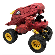 Load image into Gallery viewer, Dino-Faurs Pull Back 4 Wheel Dinosaur Truck