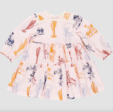 Load image into Gallery viewer, Pink Chicken Girls Charlie Dress - Pink Cowgirls Size 8 Years