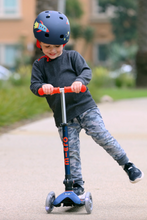 Load image into Gallery viewer, Micro Kickboard Mini Micro Deluxe Foldable LED Scooter Ages 2-5 Years Navy Blue