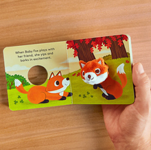 Load image into Gallery viewer, Baby Fox Finger Puppet Book