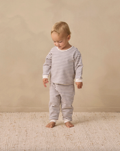 Laden Sie das Bild in den Galerie-Viewer, Quincy Mae Cozy Set Slate Stripe