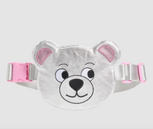 Load image into Gallery viewer, State Bags Metallic Bear Fanny Pack Silver
