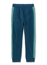 Load image into Gallery viewer, Tea Collection Colorblock Stripe Out Joggers Bedford Blue