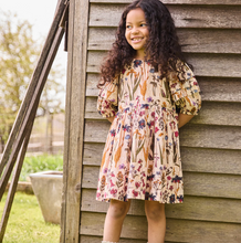 Load image into Gallery viewer, Pink Chicken Girls Brooke Dress Autumn Flowers Size 2 Years