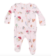 Load image into Gallery viewer, Angel Dear 2 Way Zipper Ruffle Back Footie Cute Animal Campers
