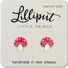 Load image into Gallery viewer, Lilliput Little Things Mushroom Earrings