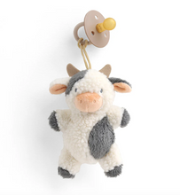 Load image into Gallery viewer, Itzy Ritzy Bitzy Pal Natural Rubber Pacifier & Lovey Carmen The Cow