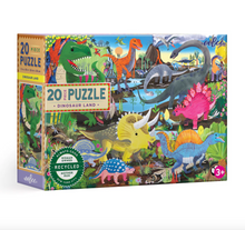 Laden Sie das Bild in den Galerie-Viewer, Eeboo 20-teiliges Puzzle Dinosaurierland