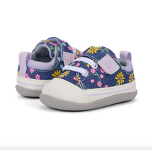 Load image into Gallery viewer, See Kai Run Stevie Mini Blue Denim Floral Size 4 Infant/Toddler