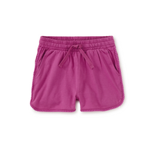 Load image into Gallery viewer, Tea Collection Pom-Pom Gym Shorts Mulberry Size 6