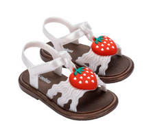 Load image into Gallery viewer, Mini Melissa Hip Jelly Sandal Baby Strawberry Pearly White