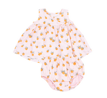 Load image into Gallery viewer, Angel Dear Kimono Dress & Bloomer Sweet Clementines