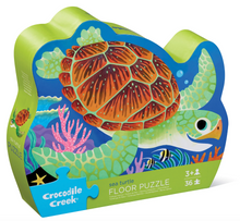 Load image into Gallery viewer, Crockodile Creek Sea Turtle Floor Puzzle 36 Pieces