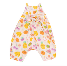 Load image into Gallery viewer, Angel Dear Tie Back Romper Tropical Market Fruit