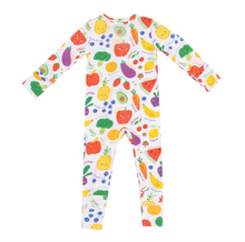 Load image into Gallery viewer, Angel Dear Eat The Rainbow 2 Way Zipper Footie Size NB