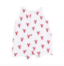 Load image into Gallery viewer, Angel Dear Lobster Muslin Sleeveless Shortie Romper