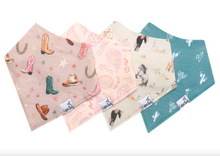 Load image into Gallery viewer, Copper Pearl Bandana Bibs 4-Pack Cheyenne