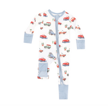 Load image into Gallery viewer, Angel Dear Off Road Adventure 2 Way Zipper Romper Size 3-6m