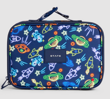Load image into Gallery viewer, State Bags Recycled Polycanvas Rodgers Lunchbox Neon Space
