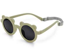 Load image into Gallery viewer, Jan & Jul Bear Glasses Black Lenses Olive Khaki Size M 2-6y