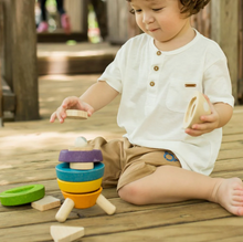 Load image into Gallery viewer, Plan Toys Stacking Rocket