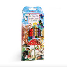 Load image into Gallery viewer, Eeboo Mushroom 12 Double Sided Color Pencils