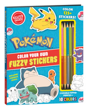 Load image into Gallery viewer, Klutz Pokémon Color Your Own Fuzzy Stickers