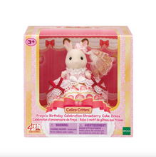 Load image into Gallery viewer, Calico Critters Freya's Birthday Celebration Strawberry Cake Dress