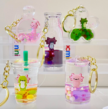Load image into Gallery viewer, Axolotl Floaty Keychain Charm