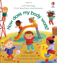 Load image into Gallery viewer, Usborne Lift-the-flap First Questions and Answers How Does My Body Work? Book