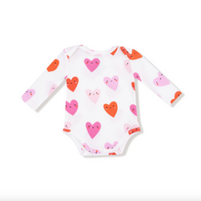 Load image into Gallery viewer, Angel Dear Happy Hearts Lap Shoulder Bodysuit