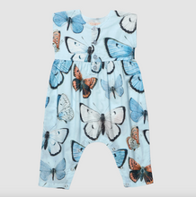 Load image into Gallery viewer, Pink Chicken Baby Girls Alexandra Jumper Blue Vintage Butterflies