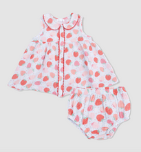 Load image into Gallery viewer, Angel Dear Jill Dress Sleeveless with Bloomer Strawberry Bliss