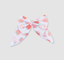 Load image into Gallery viewer, Angel Dear Large Bow Strawberry Bliss