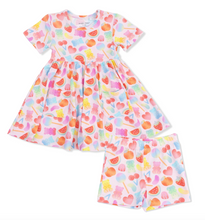 Load image into Gallery viewer, Angel Dear Twirly Dress with Cartwheel Short Gummy Bears