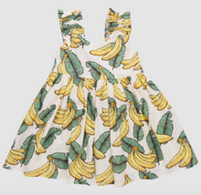 Load image into Gallery viewer, Pink Chicken Girls Via Dress Banana Leaves
