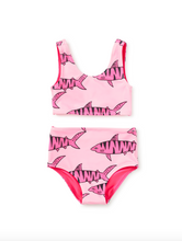 Load image into Gallery viewer, Tea Collection Reversible Swimsuit Set Tiger Shark