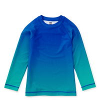 Load image into Gallery viewer, Tea Collection Long Sleeve Rash Guard Imperial Blue Swim Top
