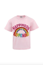 Load image into Gallery viewer, Lola And The Boys Happiness is Happening T-Shirt Pink