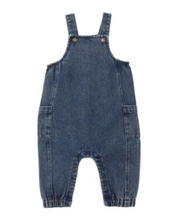 Load image into Gallery viewer, Rylee + Cru Cargo Baby Overall – Indigo