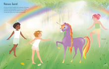 Load image into Gallery viewer, Usborne Sticker Dolly Dressing Rainbow Unicorns Book