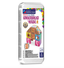 Load image into Gallery viewer, Magna-Tiles microMAGS Gingerbread House 24 Piece Travel Set