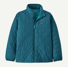 Load image into Gallery viewer, Patagonia K's Nano Puff Brick Quilt Jacket- Glacial Blue
