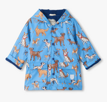 Load image into Gallery viewer, Hatley Blue Little Pups Raincoat