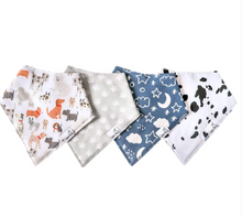 Load image into Gallery viewer, Copper Pearl Rufus Bandana Bibs 4-Pack