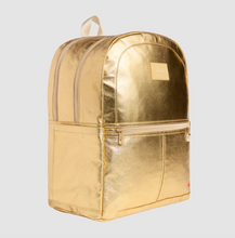 Load image into Gallery viewer, State Bags Metallic Kane Kids Double Pocket Large Gold Backpack