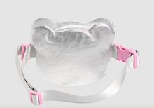 Load image into Gallery viewer, State Bags Metallic Bear Fanny Pack Silver