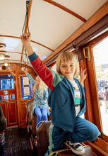 Load image into Gallery viewer, Tea Collection Colorblock Hoodie Bedford Blue