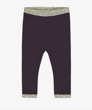 Load image into Gallery viewer, Souris Mini Reversible Striped Navy And Cream Legging In Stretch Jersey
